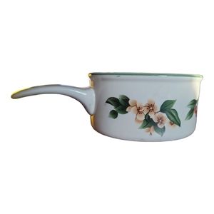 Vtg 98 The Cades Cove Collection Citation Stoneware Handled Onion Soup Bowl